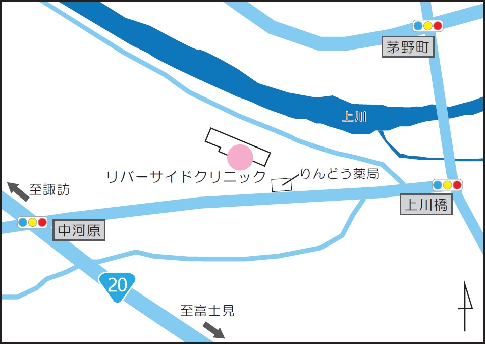 リバーサイドクリニック地図